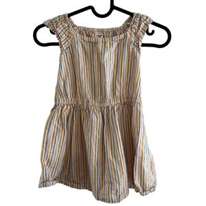 2/$15 Osh Kosh B’gosh Girls 4T Striped Sun Dress Flutter sleeves Elastic waist